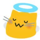Meow Angel2 — cartoon emoji for Slack & Discord