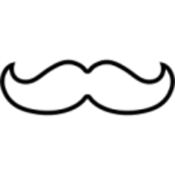 Mustache Fancy Sir White — symbol emoji for Slack & Discord (Discord)