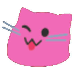 Meow Pink Wink — cartoon emoji for Slack & Discord (Discord)