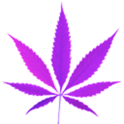 Weed Sidescroll Purple — plant emoji for Slack & Discord (Discord)