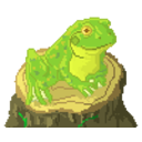 Frog 3 — cartoon emoji for Slack & Discord