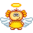 Angel Girl — cartoon emoji for Slack & Discord
