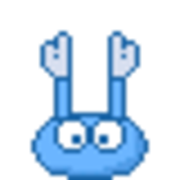 Bounce Blue — cartoon emoji for Slack & Discord (Discord)