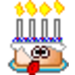Birthday Cake 4 — cartoon emoji for Slack & Discord (Discord)