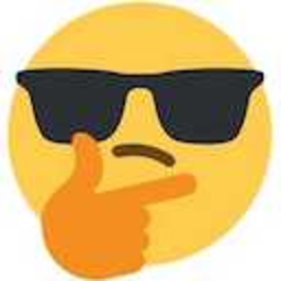 Thinking Face Sunglasses — emoji emoji for Slack & Discord (Discord)
