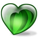 Watermelon Heart — heart emoji for Slack & Discord
