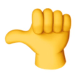 50 Percent Thumb — hand-gesture emoji for Slack & Discord (Discord)
