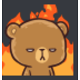 Bear On Fire — bear emoji for Slack & Discord (Discord)