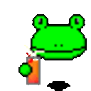 Frog Drink — frog emoji for Slack & Discord