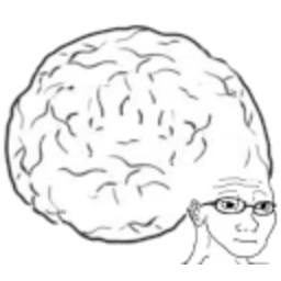 Big Brain — cartoon emoji for Slack & Discord (Discord)