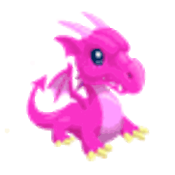 Pink Dragon — cartoon emoji for Slack & Discord (Discord)