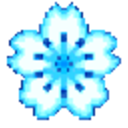 Blue Flower — blue emoji for Slack & Discord