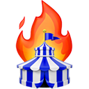 Circus Fire — circus emoji for Slack & Discord