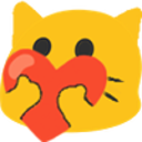 Meow Heart1 — cat emoji for Slack & Discord