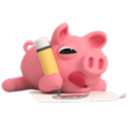 Pig Working — cartoon emoji for Slack & Discord (Discord)