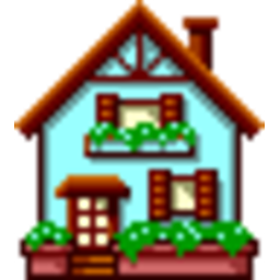 Blue House — cartoon emoji for Slack & Discord (Discord)