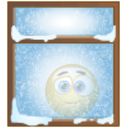 Window Snow — cartoon emoji for Slack & Discord