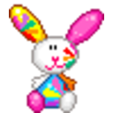 Easter Bunny 4 — cartoon emoji for Slack & Discord