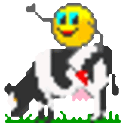 Cow Ride — cartoon emoji for Slack & Discord (Discord)