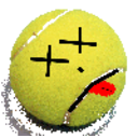 Dead Tennisball — yellow emoji for Slack & Discord