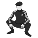 Slav Squat — cartoon emoji for Slack & Discord