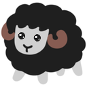 Black Sheep — cartoon emoji for Slack & Discord