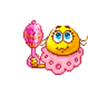 Baby Girl 3 — cartoon emoji for Slack & Discord