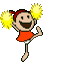 Cheerleader 2 — cartoon emoji for Slack & Discord