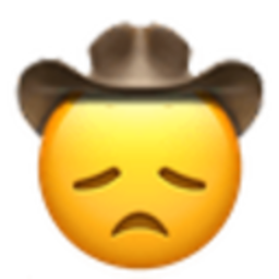 Disappointed Cowboy — emoji emoji for Slack & Discord (Discord)