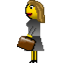 Business Woman 2 — cartoon emoji for Slack & Discord