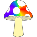 Rainbow Mushroom — mushroom emoji for Slack & Discord