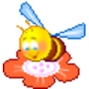 Bee Flower — pixel-art emoji for Slack & Discord