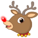 Rudolph The Reindeer — cartoon emoji for Slack & Discord