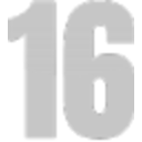 Number 16 Block — symbol emoji for Slack & Discord