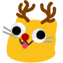 Meow Reindeer — cartoon emoji for Slack & Discord