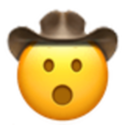 Open Mouth Cowboy — surprised emoji for Slack & Discord (Discord)