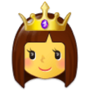 Princess — cartoon emoji for Slack & Discord