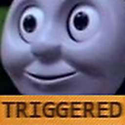 Thomasthetrain Triggered — cartoon emoji for Slack & Discord (Discord)