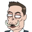 Elon Tusk — cartoon emoji for Slack & Discord