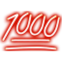 1000 Neon — number emoji for Slack & Discord