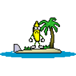 Banana Sharkisland — cartoon emoji for Slack & Discord (Discord)