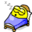 Sleeping Bed — cartoon emoji for Slack & Discord