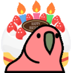 Cake Parrot — cartoon emoji for Slack & Discord (Discord)