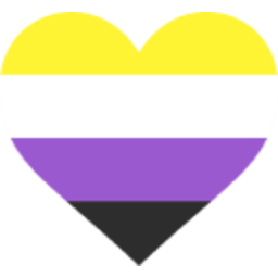 Nonbinary Heart — heart emoji for Slack & Discord (Discord)
