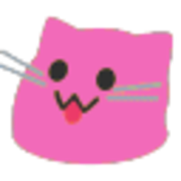 Meow Pink Derp — cartoon emoji for Slack & Discord (Discord)