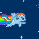 Nyan Mylittlepony — cartoon emoji for Slack & Discord