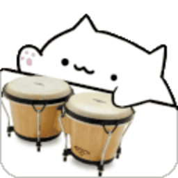 Bongo Cat Drumming 2 — cartoon emoji for Slack & Discord (Discord)