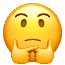 Thinking Face Both — emotion emoji for Slack & Discord