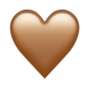 Brown — heart emoji for Slack & Discord