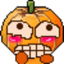 Angry Pumpkin — cartoon emoji for Slack & Discord